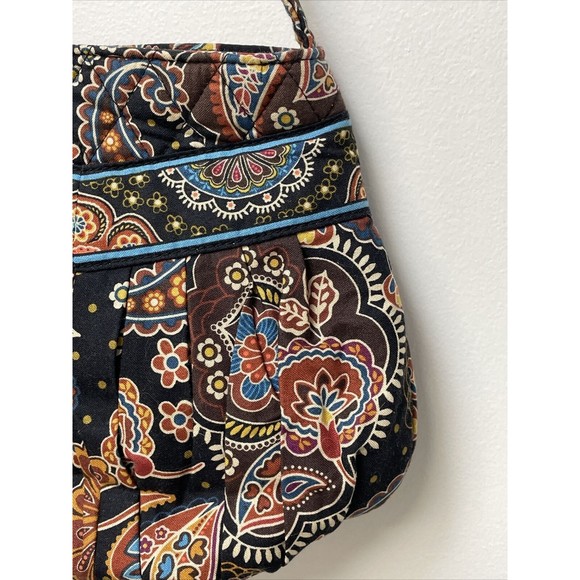 Vera Bradley Hannah Kensington Small Hand Bag Brown Paisley Retired NWT - Picture 4 of 10